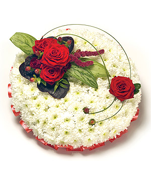 Red & White Posy Pad