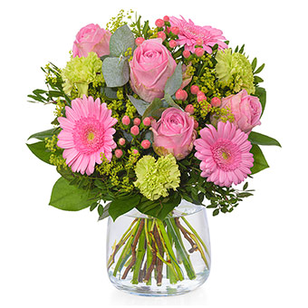 Blumenstrauß Exklusiv Blumen im Herzen Blumen zum Geburtstag in Herz-Form gebunden Bunter Blumenstrauß 