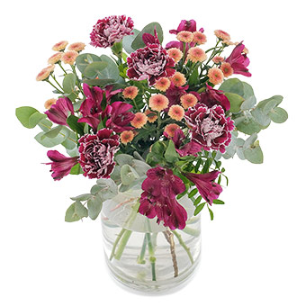 Skicka romantiska blommor med blombud - Euroflorist.se