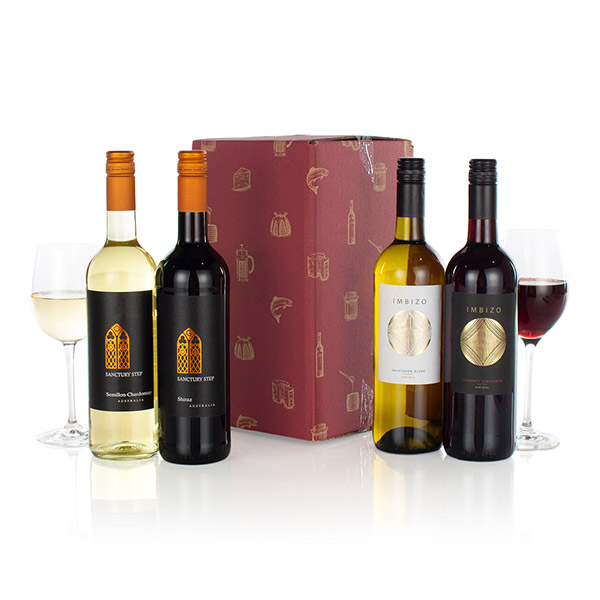 Four Wines in a Box ihampers.co.uk