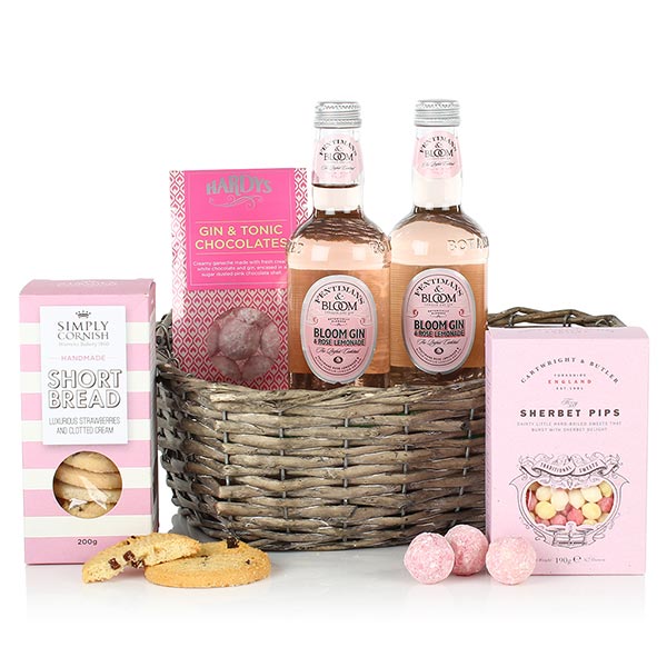 The Pink Gin & Treats Hamper Hampers Delivered