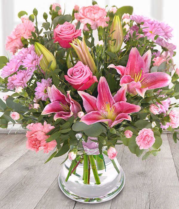 Royal Blush Pink Flower Bouquet Delivered Same Day Flower Delivery