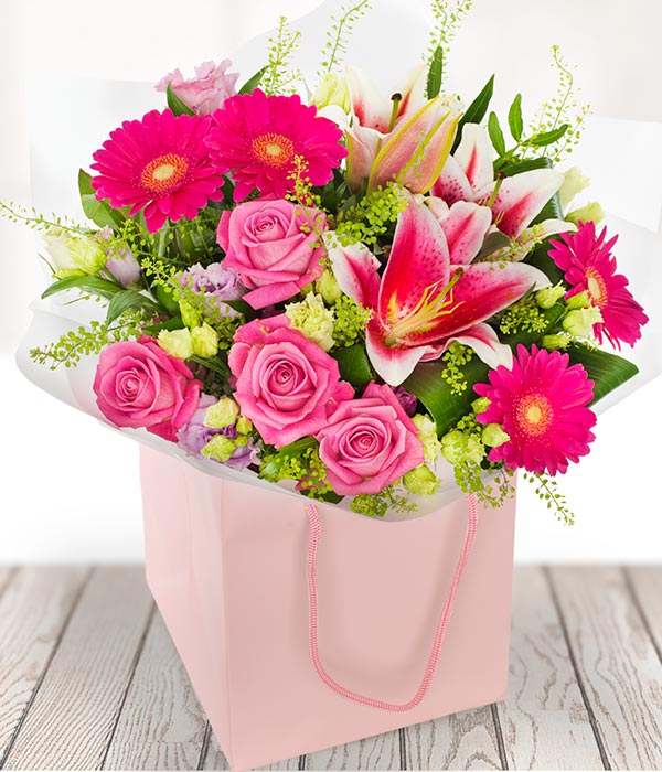 Pleasant Pinks Florist Delivered Flowers by eflorist.co.uk
