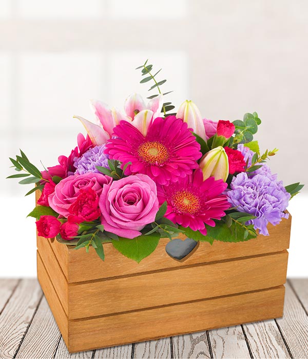 Scented Pink Arrangement Spring Flowers Delivered eflorist.co.uk