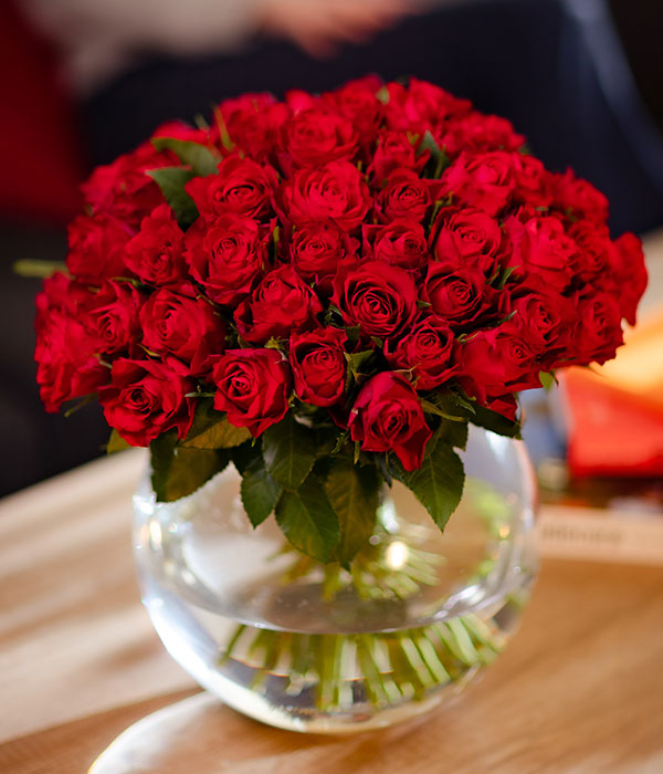 50 Red Roses Ultimate Romantic Bouquet Of 50 Red Roses