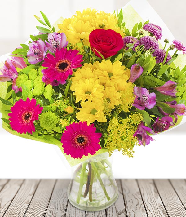 Colourful Mix Flowers Delivered by Teleflorist.ie