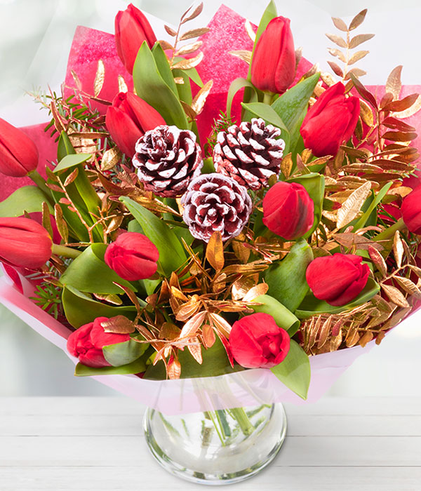 Christmas Tulips Christmas Flowers Delivered by eflorist.co.uk
