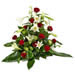 Livraison fleurs enterrement deuil rouge blanc