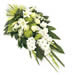 Livraison gerbe deuil fleurs blanches