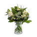 Livraison internationale bouquet roses blanches