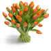 Oranje tulpenboeket