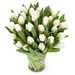 Witte tulpen boeket typische lentebloemen