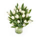 Witte tulpen boeket typische lentebloemen