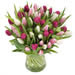 tulpenboeket in paars, wit en roze bezorgen