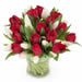Rode en witte tulpen