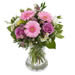Bukett med rosa blommor till Mors dag