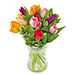 Colourful tulip bouquet