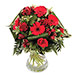 Bouquet fleurs Tapis rouge Telefleurs | Livraison fleurs rouges à domicile par un fleuriste 7j/7 pour dire je t'aime, fêter un anniversaire