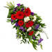 Mixed funeral bouquet