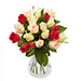 Bouquet de roses variées livrées à domicile avec Téléfleurs | Envoyer des roses pour fêter un anniversaire