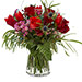 Bouquet Etincelle de Joie avec tulipes, roses & feuillage | Livraison fleurs Téléfleurs