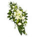 Køb en båredekoration med hvide blomster