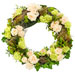 White and green funeral wreath