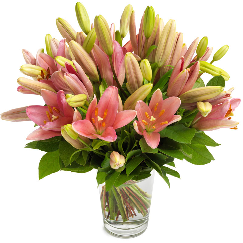 Bouquet Rêve de Lys et feuillage