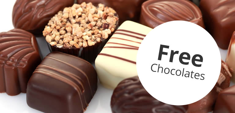 Free chocolates store